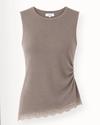 Margaux bolur með blúndu að neðan taupe/beige.