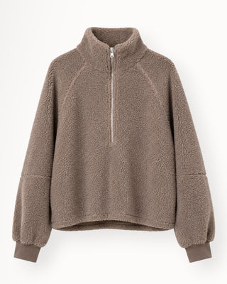 Isola teddy peysa taupe
