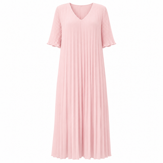 Clarissa chiffon kjóll bleikur