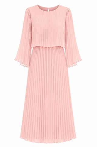 Elettra chiffon kjóll bleikur