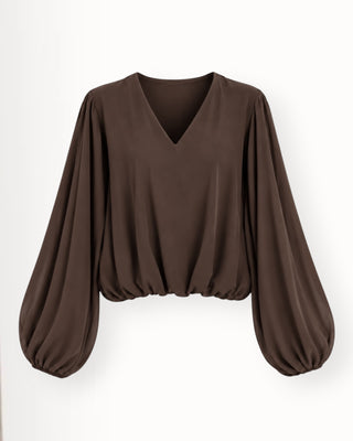 Harper chiffon bolur brúnn