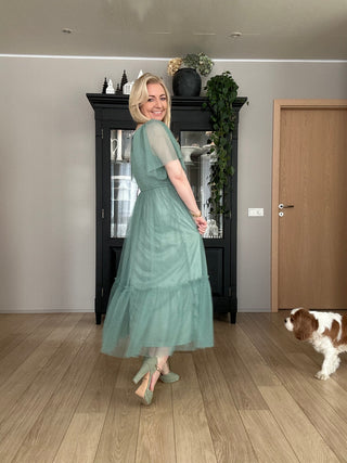 Alba Kjóll ljósgrænn