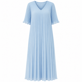 Clarissa chiffon kjóll blár