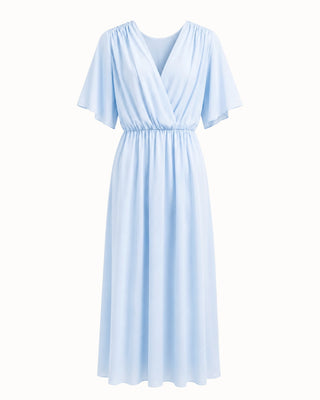 Federica chiffon kjóll ljós blár