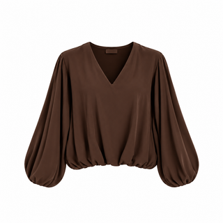 Harper chiffon bolur brúnn