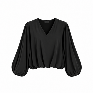 Harper chiffon bolur svartur